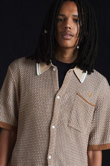Fred Perry K3850 Miesten Neuleet Valkoinen | FI 1737XYUF